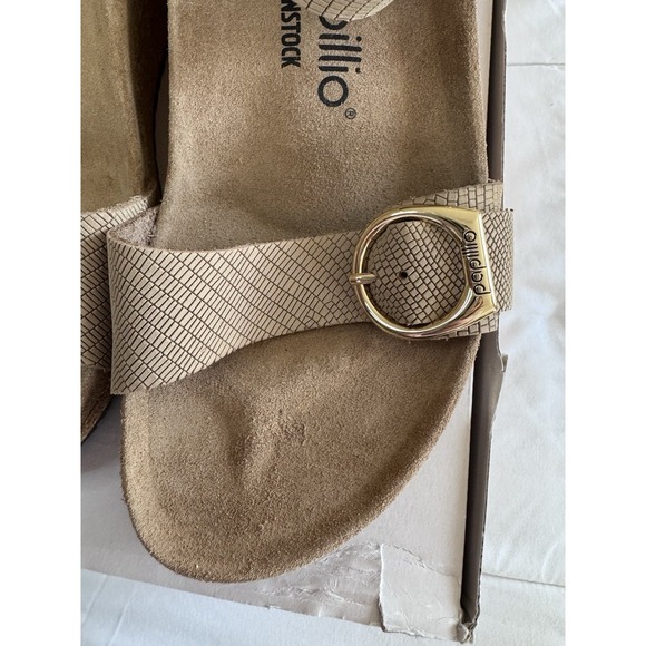 New Papillio Soley Ring Buckle Wedge Sandal beige SAND CASTLE Sz 41 10 NWB - Picture 3 of 9